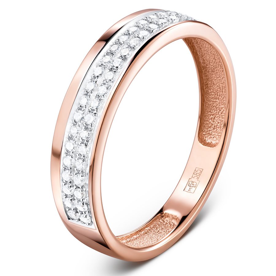 Кольцо, золото, бриллиант, 016-11000